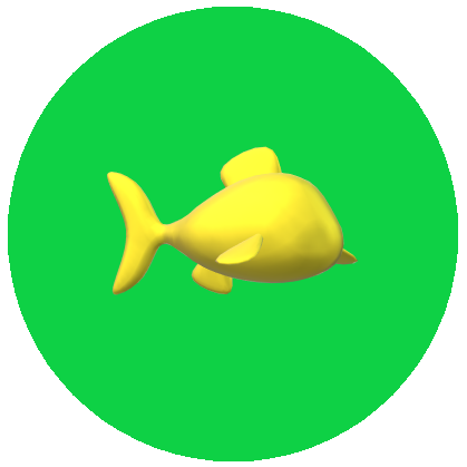 魚右向き緑マーク6