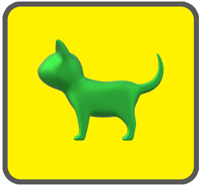 猫ボタン黄色5