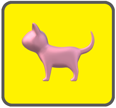 猫ボタン黄色9
