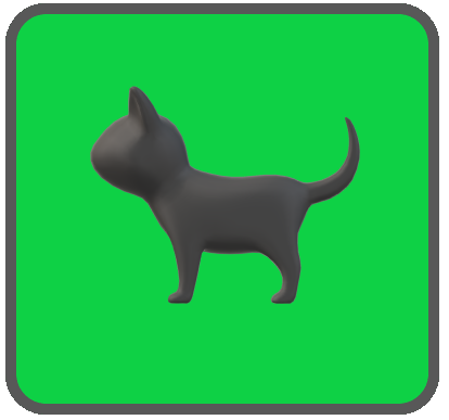 猫ボタン緑2