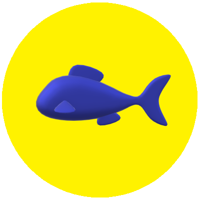 魚黄色マーク