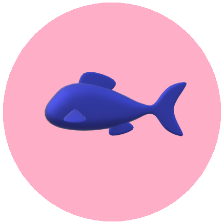魚ピンクマーク